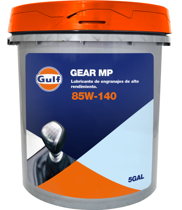 GULF GEAR MP SAE 85W- 140,  SAE 80W-90, SAE 140, SAE 90 API GL5